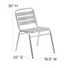 Flash Furniture Aluminum Slat Back Chair, Model# TLH-015-GG 4