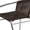 Flash Furniture Brown Rattan Aluminum Chair, Model# TLH-020-GG 6