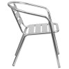 Flash Furniture Aluminum Slat Back Chair, Model# TLH-1-GG 7
