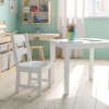 Flash Furniture Kids White Table & 2 Chair Set, Model# TW-WTCS-1001-WH-GG 6