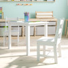 Flash Furniture Kids White Table & 2 Chair Set, Model# TW-WTCS-1001-WH-GG 7