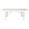 Flash Furniture HERCULES Series 7'x40" White Farm Table, Model# XA-F-84X40-WH-GG 7