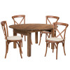 Flash Furniture HERCULES Series 60" RD Farm Table/4 Chair Set, Model# XA-FARM-20-GG
