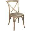 Flash Furniture Natural Grain X-Back Chair, Model# X-BACK-NWG
