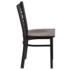 Flash Furniture HERCULES Series Black X Chair-Wal Seat, Model# XU-6FOBXBK-WALW-GG 7