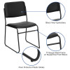 Flash Furniture HERCULES Series Black Vinyl Stack Chair, Model# XU-8700-BLK-B-VYL-30-GG 3