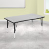 Flash Furniture 28"Wx48"L Grey Activity Table, Model# XU-A3048-CON-GY-T-P-GG 2