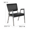 Flash Furniture HERCULES Series Black Vinyl Bariatric Armchair, Model# XU-DG-60443-670-2-BV-GG 4