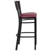 Flash Furniture HERCULES Series Bk/Wal 3 Circ Stool-Burg Seat, Model# XU-DG-60516-WAL-BAR-BURV-GG 4