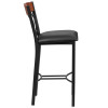Flash Furniture Eclipse Series Bk/Chy Vert Stool-Black Seat, Model# XU-DG-60618B-CHY-BLKV-GG 4