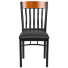 Flash Furniture Eclipse Series Bk/Chy Vert Chair-Black Seat, Model# XU-DG-60618-CHY-BLKV-GG 5