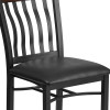 Flash Furniture Eclipse Series Bk/Nat Vert Chair-Black Seat, Model# XU-DG-60618-WAL-BLKV-GG 6