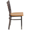 Flash Furniture HERCULES Series Clear Ladder Chair-Nat Seat, Model# XU-DG694BLAD-CLR-NATW-GG 7