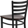 Flash Furniture HERCULES Series Black Ladder Stool-Wal Seat, Model# XU-DG697BLAD-BAR-WALW-GG 6