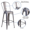 Flash Furniture 30" Clear Metal Indoor Stool, Model# XU-DG-TP001B-30-GG 3