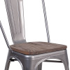 Flash Furniture Clear Metal Stack Chair, Model# XU-DG-TP001-WD-GG 6