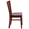 Flash Furniture Lacey Series Mahogany Wood Dining Chair, Model# XU-DG-W0094B-MAH-MAH-GG 4