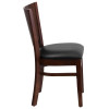 Flash Furniture Lacey Series Walnut Wood Chair-Blk Vinyl, Model# XU-DG-W0094B-WAL-BLKV-GG 7