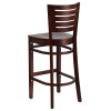 Flash Furniture Darby Series Walnut Wood Stool, Model# XU-DG-W0108BBAR-WAL-WAL-GG 2