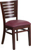 Flash Furniture Darby Series Walnut Wood Chair-Burg Vinyl, Model# XU-DG-W0108-WAL-BURV-GG