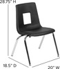 Flash Furniture 60" Circle Wave Grey Table Set, Model# XU-GRP-16CH-A60-HCIRC-GY-T-A-GG 6