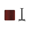 Flash Furniture 24SQ MA Laminate Table-X-Base, Model# XU-MAHTB-2424-T2222-GG 2