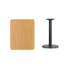 Flash Furniture 24x30 NA Laminate Table-RDBase, Model# XU-NATTB-2430-TR18-GG 2