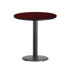 Flash Furniture 24RD MA Laminate Table-RD Base, Model# XU-RD-24-MAHTB-TR18-GG