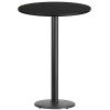 Flash Furniture 30RD Black Table-18RD Base, Model# XU-RD-30-BLKTB-TR18B-GG 3