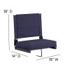 Flash Furniture Grandstand Comfort Seats by Flash Navy Stadium Chair, Model# XU-STA-NVY-GG 4