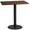 Flash Furniture 24x42 WA Laminate Table-RDBase, Model# XU-WALTB-2442-TR24B-GG