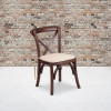 Flash Furniture HERCULES Series Kid Mahogany Cross Chair, Model# XU-X-MAH-KID-NTC-GG 2