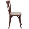 Flash Furniture HERCULES Series Mahogany Cross Back Chair, Model# XU-X-MAH-NTC-GG 4