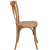 Flash Furniture HERCULES Series Oak Cross Back Chair, Model# XU-X-OAK-GG 7