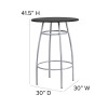 Flash Furniture Black Bar Height Table Set, Model# YB-YJ922-GG 4