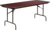 Flash Furniture 30x72 Mahogany Wood Fold Table, Model# YT-3072-HIGH-WAL-GG