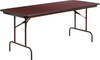 Flash Furniture 30x72 Mahogany Wood Fold Table, Model# YT-3072-MEL-WAL-GG