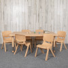 Flash Furniture 24x48 Natural Kids Table Set, Model# YU-YCX-0013-2-RECT-TBL-NAT-E-GG 2