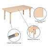 Flash Furniture 24x48 Natural Kids Table Set, Model# YU-YCX-0013-2-RECT-TBL-NAT-E-GG 4