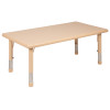Flash Furniture 24x48 Natural Kids Table Set, Model# YU-YCX-0013-2-RECT-TBL-NAT-E-GG 7