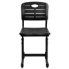 Flash Furniture Black Plastic Student Chair, Model# YU-YCX-09010-GG 7
