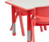 Flash Furniture 23x47 Red Activity Table Set, Model# YU-YCY-060-0036-RECT-TBL-RED-GG 5