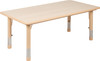Flash Furniture 24x48 Natural Activity Table, Model# YU-YCY-060-RECT-TBL-NAT-GG