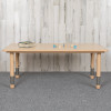 Flash Furniture 24x48 Natural Activity Table, Model# YU-YCY-060-RECT-TBL-NAT-GG 2