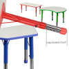 Flash Furniture Red Preschool Activity Table, Model# YU-YCY-060-RECT-TBL-RED-GG 4