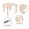 Flash Furniture 25x35 Natural Kids Table Set, Model# YU-YCY-093-0034-CIR-TBL-NAT-GG 4