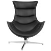 Flash Furniture Black Leather Cocoon Chair, Model# ZB-31-GG 5