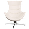 Flash Furniture White Leather Cocoon Chair, Model# ZB-32-GG 5