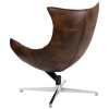 Flash Furniture Brown Leather Cocoon Chair, Model# ZB-39-GG 3