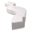 Flash Furniture HERCULES Alon Series White Leather Recep Set, 8 PC, Model# ZB-803-430-SET-WH-GG 5